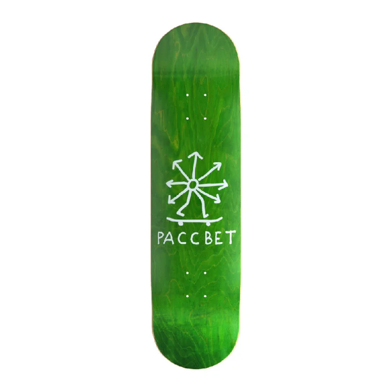 Skateboard Deck With Enhanced Maneuverability-RASSVET WOOD SUN LOGO DECK // 8.125"