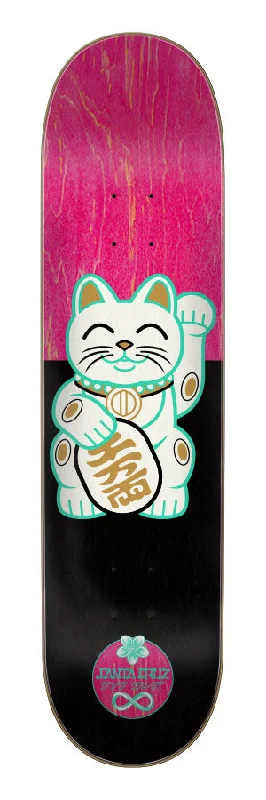 Skateboard Deck With Lightweight Design-Santa Cruz Deck 7.75 Lucky Cat