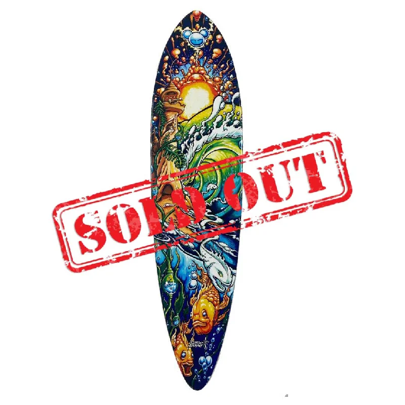 Skateboard Deck With Perfect Pop And Flick-MiOcean Pin Tail skateboard Deck - Signed & Numbered Collector's Edition