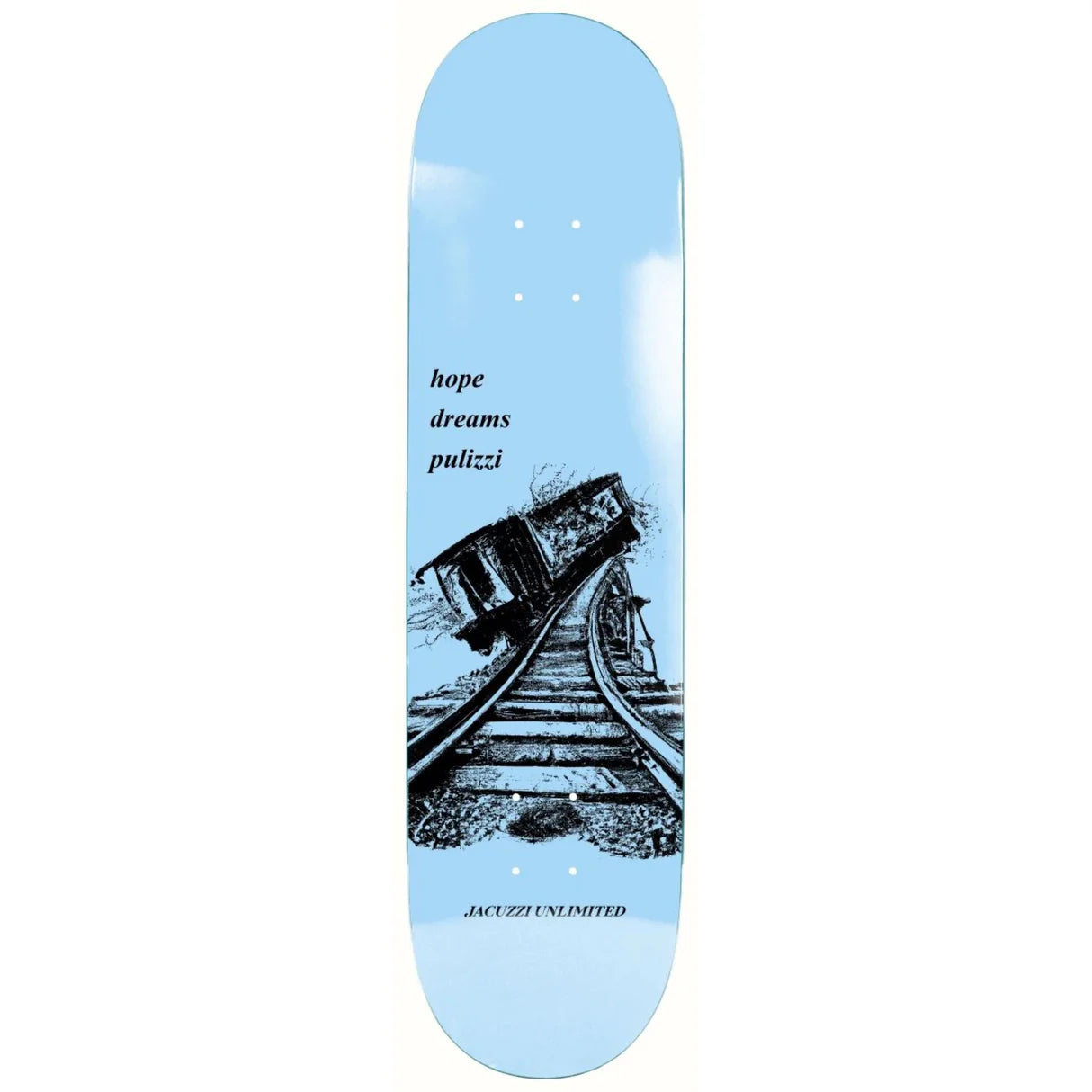 Skateboard Deck With Lightweight Design-Jacuzzi Unlimited - Pulizzi Off The Rails Deck (8.375")