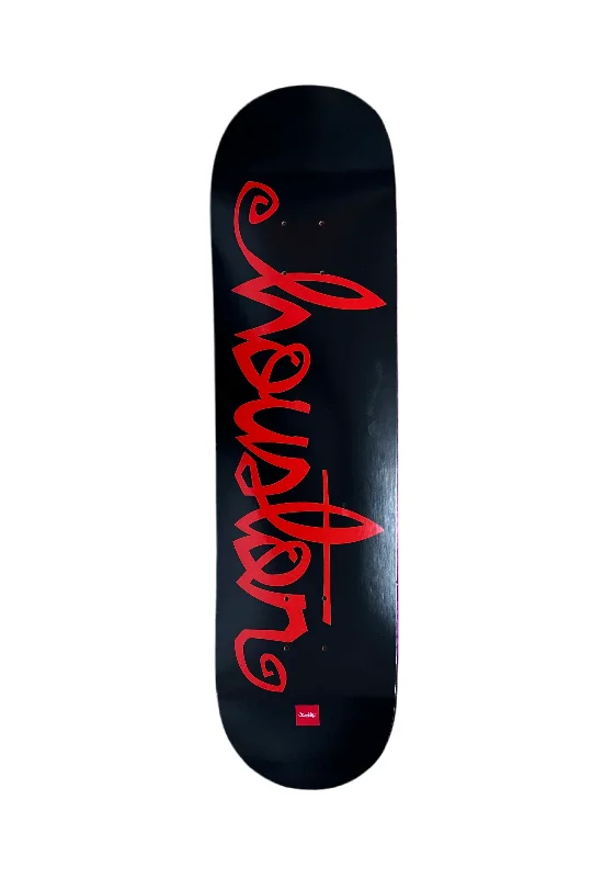 Skateboard Deck With Stronger Grip-Geometric X Chocolate City Script Deck Houston