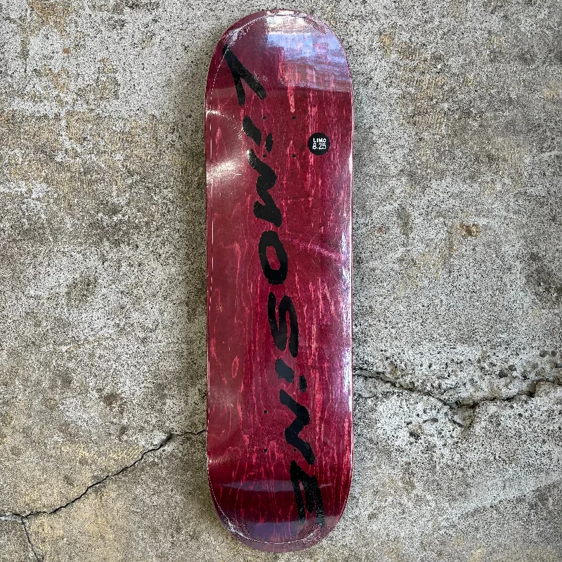 Skateboard Deck For Hardcore Skaters-Limosine Burgundy Sharpie Deck 8.25