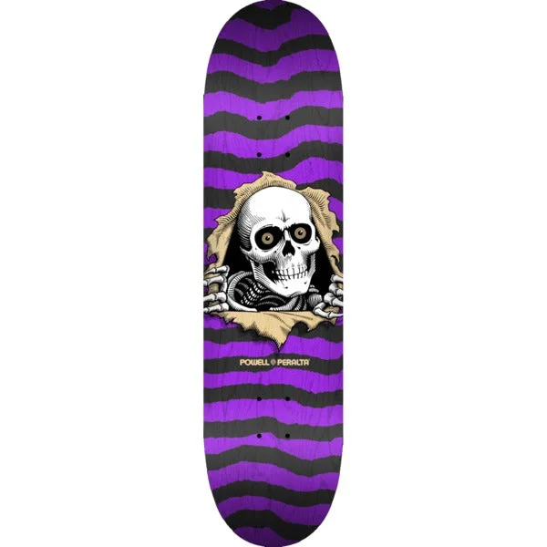 Skateboard Deck With Professional Grade-Powell Deck Ripper Natural Purple 9.0