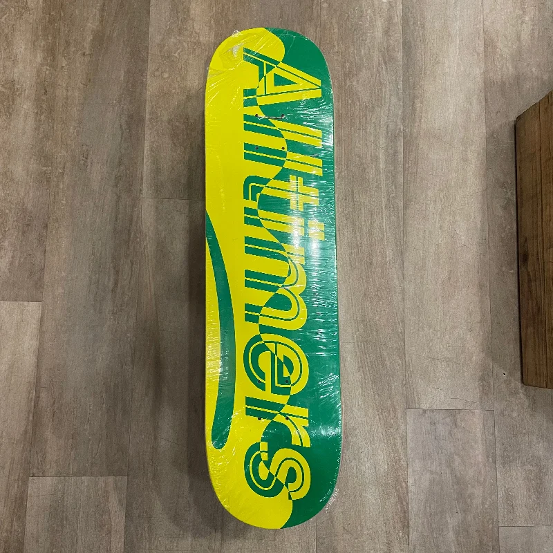 Skateboard Deck With Best-In-Class Grip-ALLTIMERS GREEN YELLOW DECK 8.0