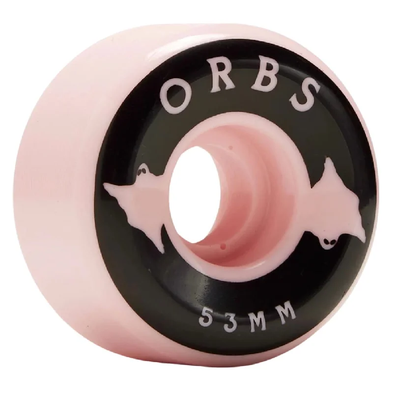 Skateboard Wheels With Maximum Flexibility-Orbs 53mm Specters Solid Conical 99A Wheels - Light Pink