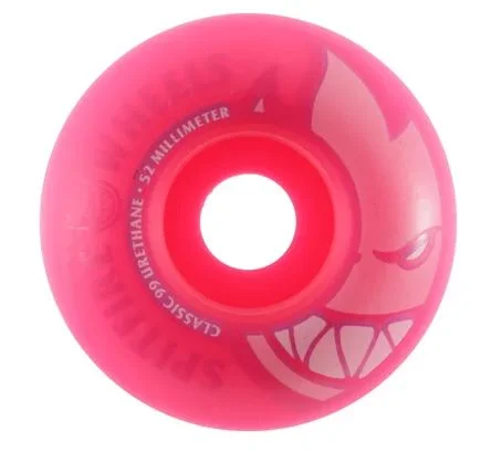 Skateboard Wheels With High-Quality Bearings-Spitfire Wheels 52mm Neon Pink Bighead