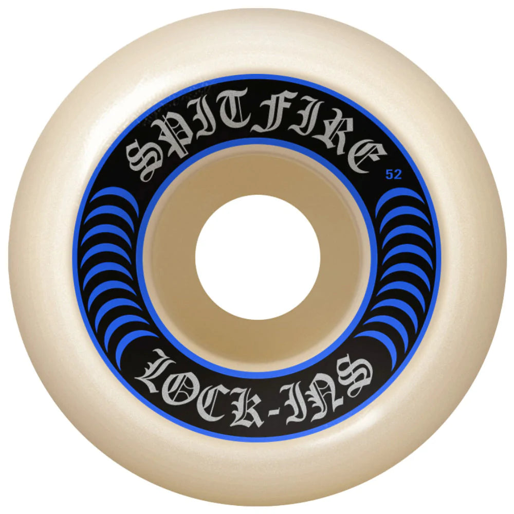 Skateboard Wheels With Minimal Rolling Resistance-Spitfire Formula Four Lock-Ins 99D 52mm - Skateboard Wheels