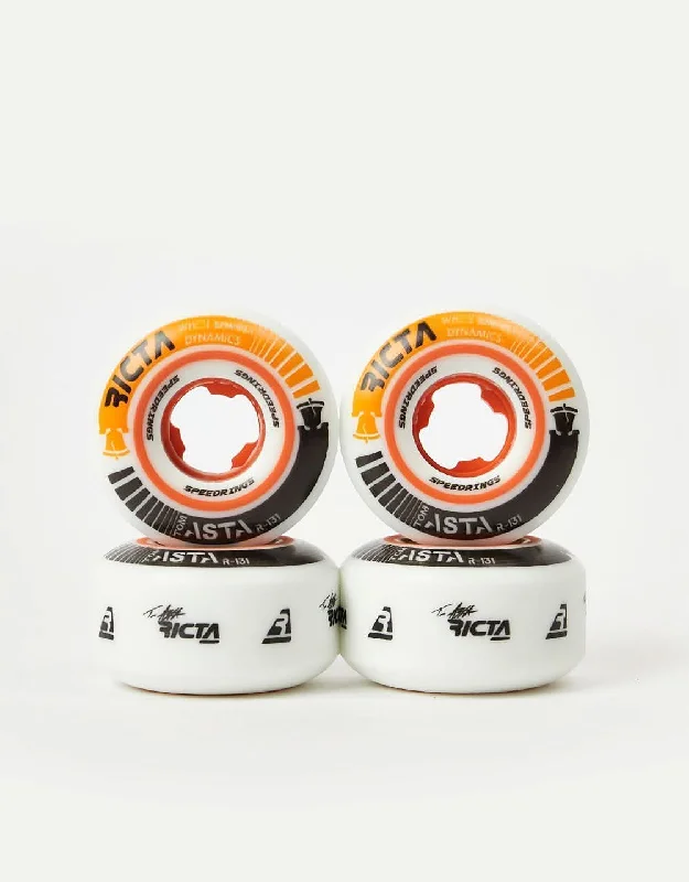 Skateboard Wheels With Reinforced Core-Ricta Asta Speedrings Slim 99a Skateboard Wheels - 52mm