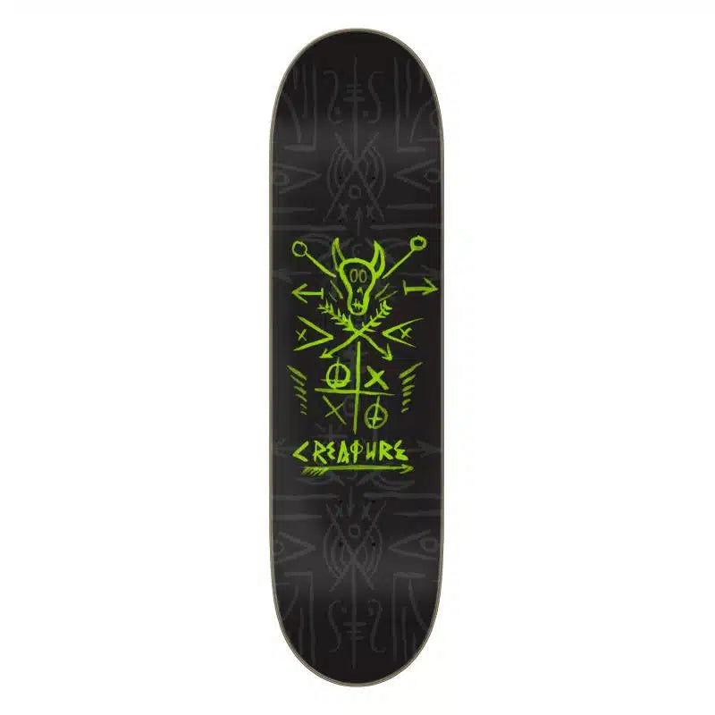 Skateboard Deck With Wide Surface-Creature Visualz 7 Ply Birch Deck - 8.0