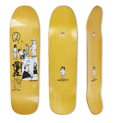 Skateboard Deck For Ultimate Strength-Polar Skate Co "Boserio" 1991 Jr. shaped Skateboard Deck 8.65"