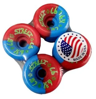 Skateboard Wheels With Ultra Grip-Dogtown Wheels 57mm 97a Red/Blue