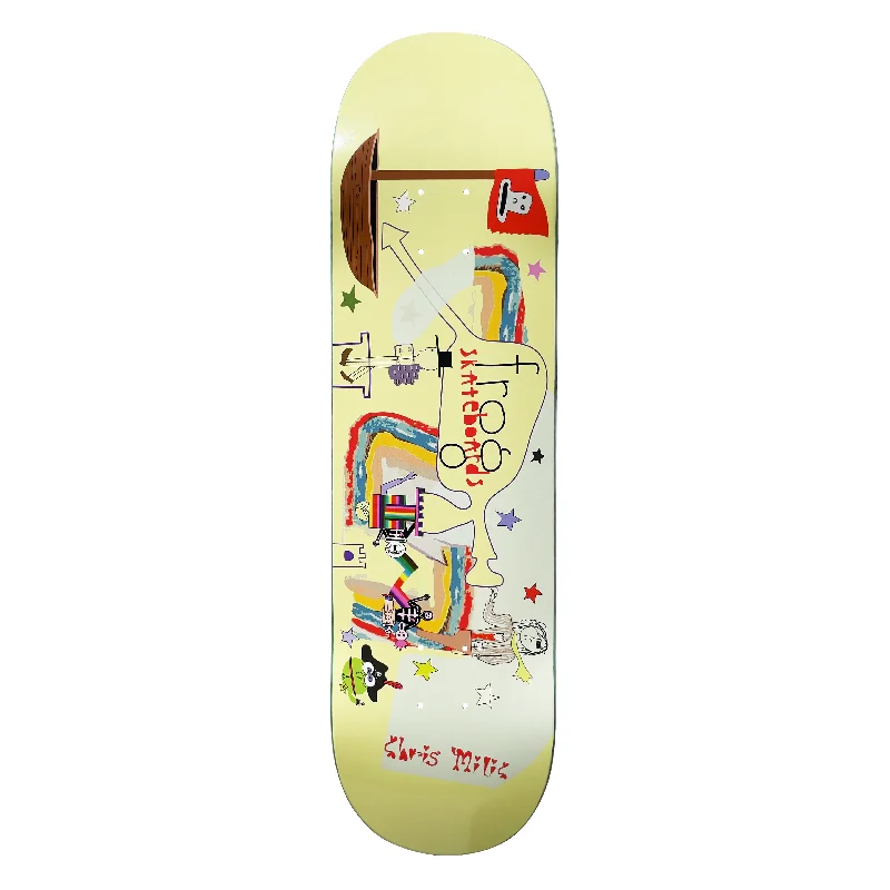 Skateboard Deck With Best Shock Resistance-FROG SKATEBOARDS MILIC PUT YOUR TOES AWAY DECK SIZE VARIANTS