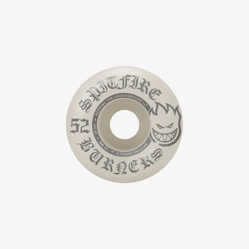 Skateboard Wheels With Low Weight-Spitfire Burner Wheel 52mm (Silver/White)