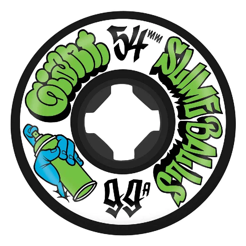 Skateboard Wheels With Superior Hardness-SLIME BALLS MIKE GAINT SPEED BALLS 54MM 99A