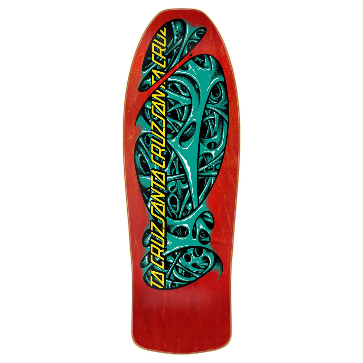 Skateboard Deck With Glossy Coating-Santa Cruz - Oops Mucus Re-Issue Deck (10.32")