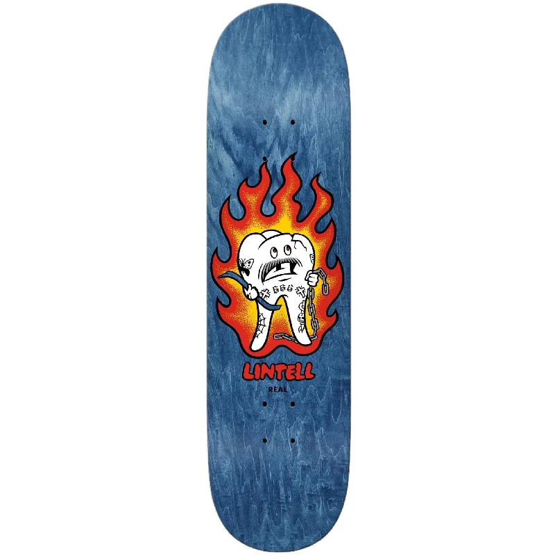 Skateboard Deck With Lightweight Design-Real Lintell Mascot Easy Rider 8.5" Skateboard Deck