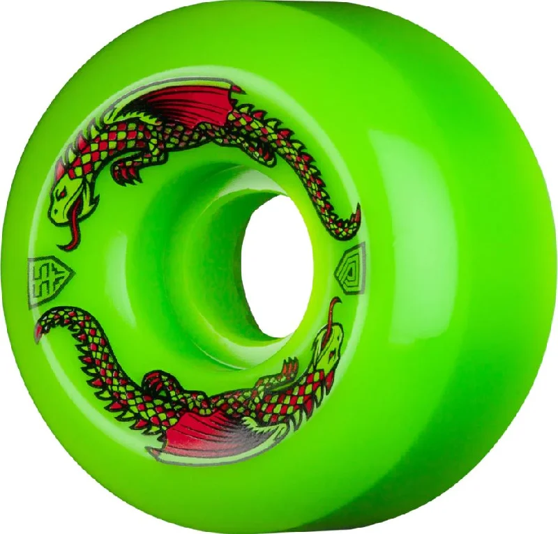 Skateboard Wheels For Maximum Precision-Powell Wheels Dragon Formula 55mm 93a 55 X 35 Green