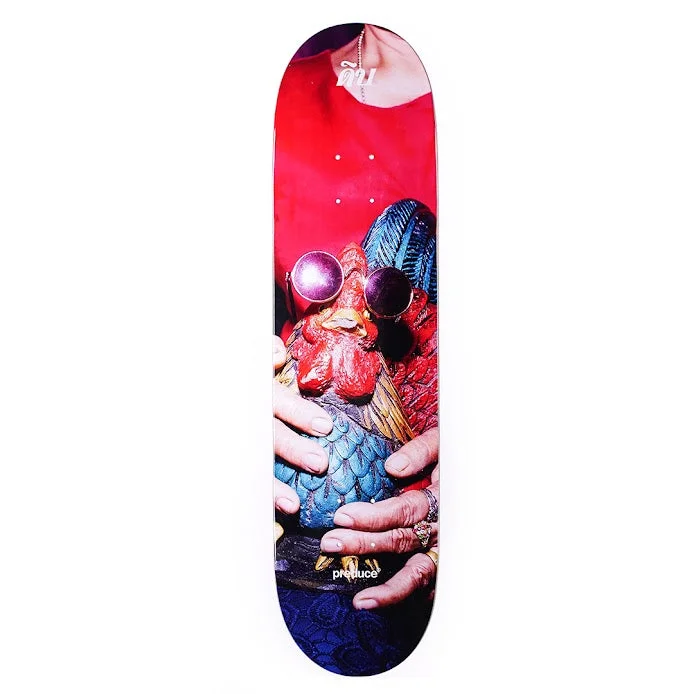 Skateboard Deck With Multi-Layer Construction-PREDUCE x KANRAPEE RAW THAI ROOSTER DECK // 8.06" x 32"