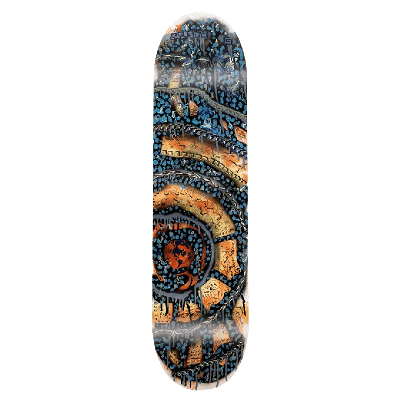 Skateboard Deck With Mellow Concave-GX-1000 - Ice Walls "Greene" - 8.5 - Skateboard Deck