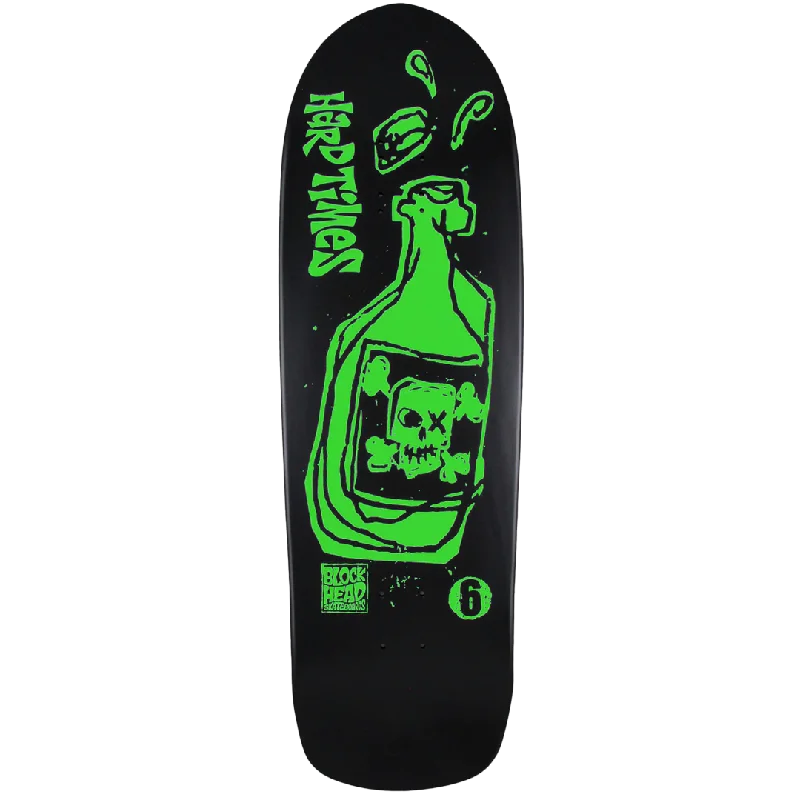 Skateboard Deck With Lightweight Design-Blockhead - Hard Times 6 “reissue” modern - Black Dip - Skateboard Deck