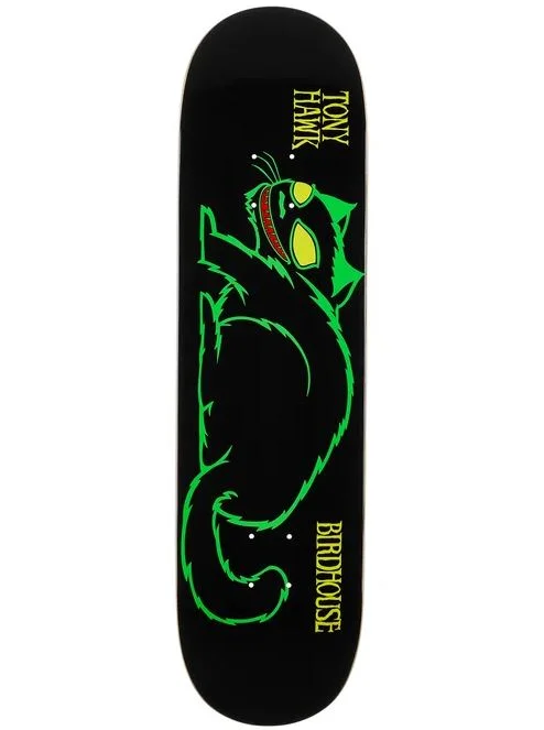 Skateboard Deck With Skatepark-Approved Quality-Birdhouse Deck Evil Cat Horizontal 8.25