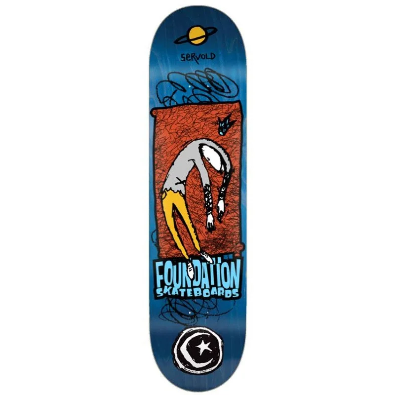 Skateboard Deck With Best-In-Class Grip-Foundation Servold Planet Saturn Deck (8.0)