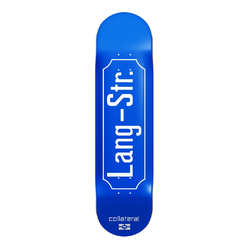 Skateboard Deck For Maximum Maneuverability-COLLATERAL "Lang-Str." DECK // 7.5", 7.75", 8.0", 8.125", 8.25", 8.375", 8.5", 8.75"