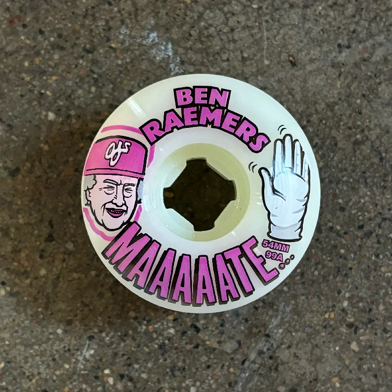 Skateboard Wheels With Tapered Shape-OJ BEN RAEMERS FOUNDATION 54MM WHEELS