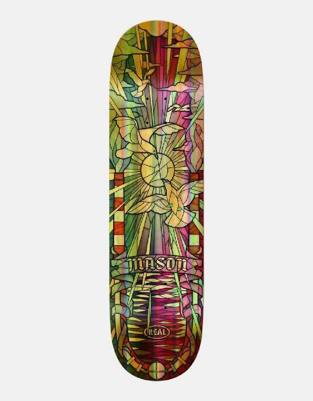 Skateboard Deck With Professional Grade-Real Mason Cathedral Holographic 'TRUE FIT' Skateboard Deck - 8.25"