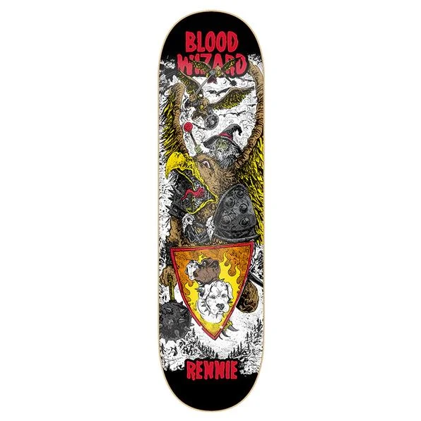 Skateboard Deck With Minimal Weight-Blood Wizard Deck SOD Rennie 8.6