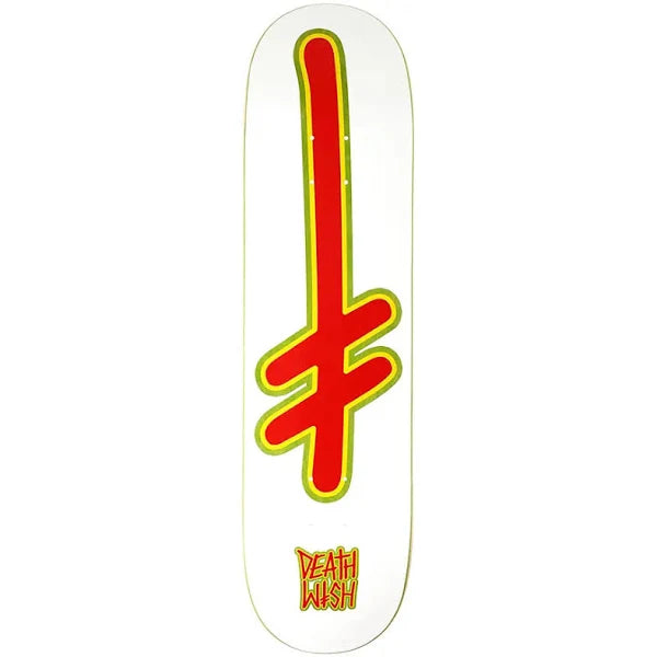 Skateboard Deck For Better Flick Control-Deathwish Skateboards Gang Logo Attitude Deck 8.25