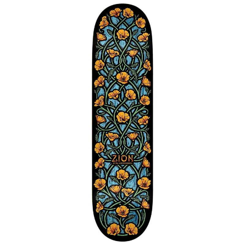 Skateboard Deck With Custom Graphics-Real Deck Zion  Intertwined 8.5