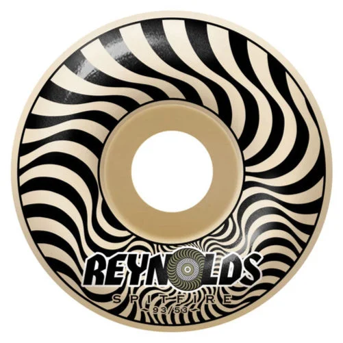 Skateboard Wheels With Low-Noise Technology-Spitfire F4 Classics Reynolds Wheels Natural 53MM 93D