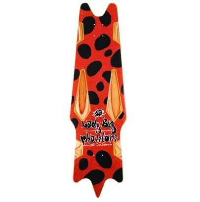 Skateboard Deck With Maximum Trick Control-Krooked Deck Ladybug Phantom Shaped 11.02