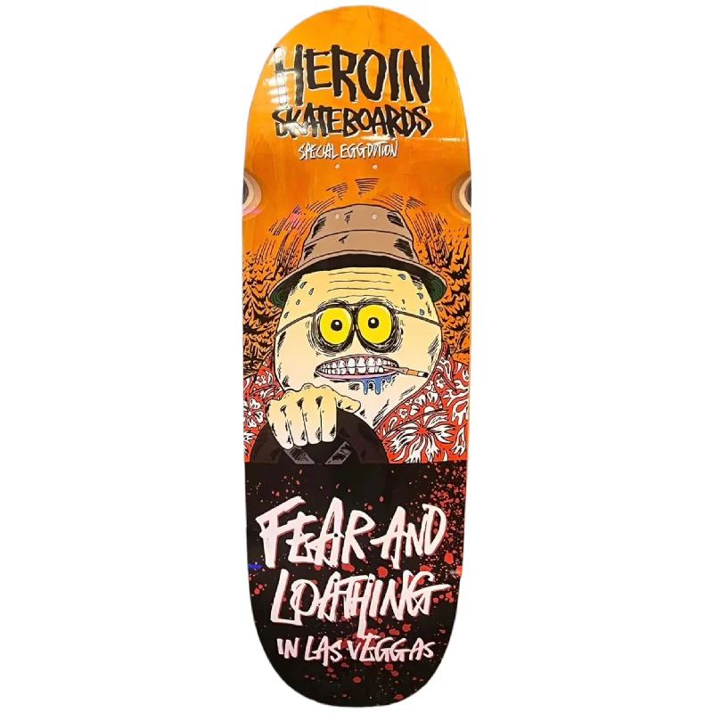 Skateboard Deck For Competitive Skaters-Heroin Skateboards Fear And Loathing  Egg Skateboard Deck 10.4"