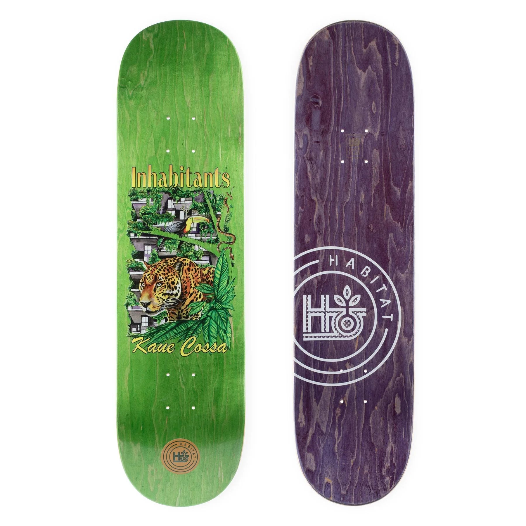 Skateboard Deck With Reinforced Tail-Habitat Kaue Inhabitants - 8.25