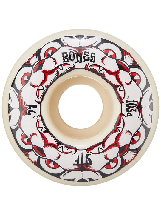 Skateboard Wheels For Downhill Skating-Bones STF 4 Dog Night 103a V4 Wheels 54mm