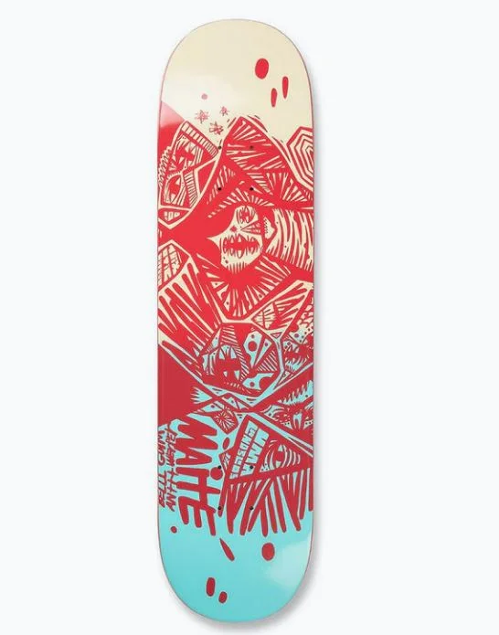 Skateboard Deck With Perfect Thickness-Uma Deck Right Said Red Maite' 8.125