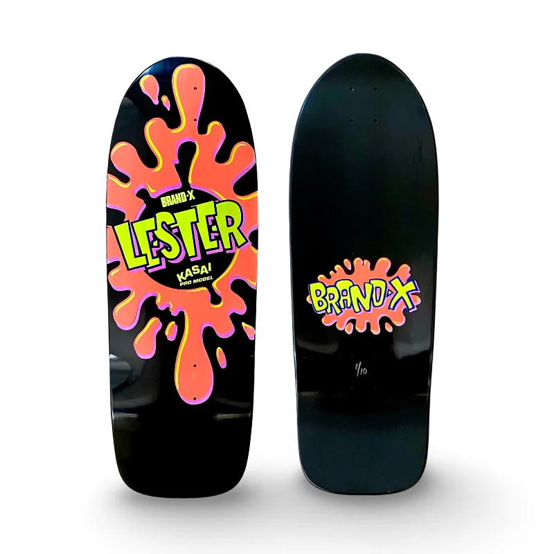 Skateboard Deck With High Concave-Lester Kasai 10”x30” HAND PAINTED Limited Edition Deck (1 of 10)