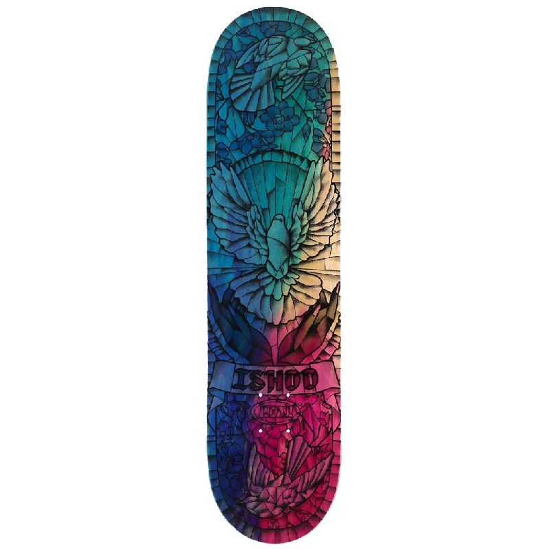 Skateboard Deck With High Impact Resistance-Real -  Ishod Chromatic Catheral Twin Tail - Skateboard Deck