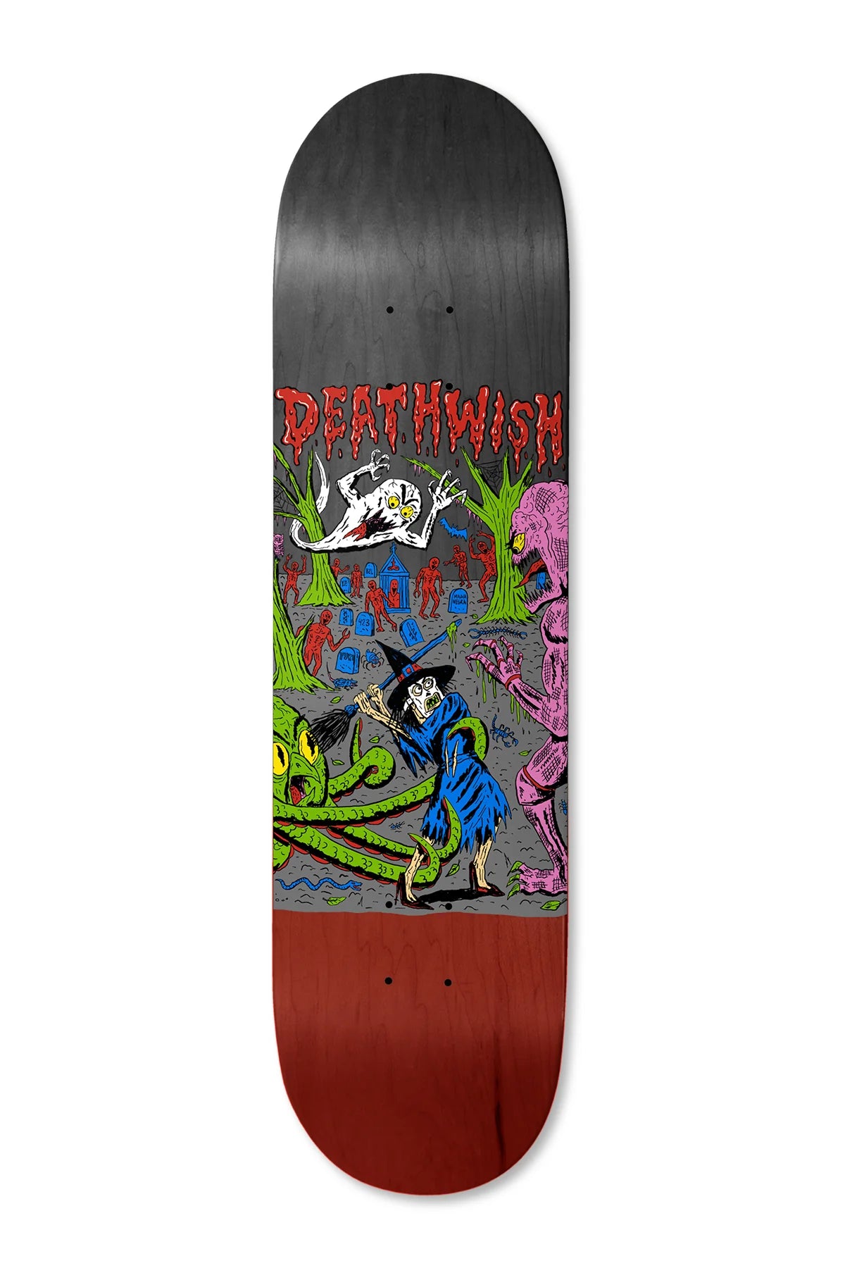 Skateboard Deck With Competitive Skating Specs-Deathwish - Yuri Facchini Full Heat Deck (8.5")