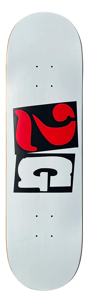 Skateboard Deck With Smooth Finish-Hammers 2G White Deck - (8.5)