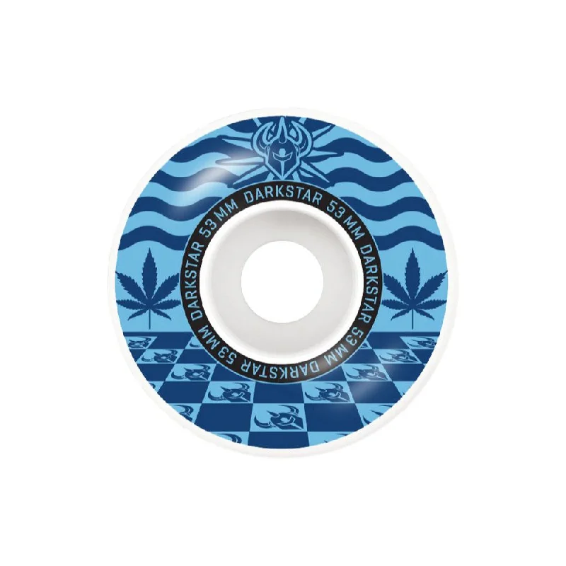 Skateboard Wheels With Extra Tread Pattern-Darkstar Mirage Blue 53mm - Skateboard Wheels