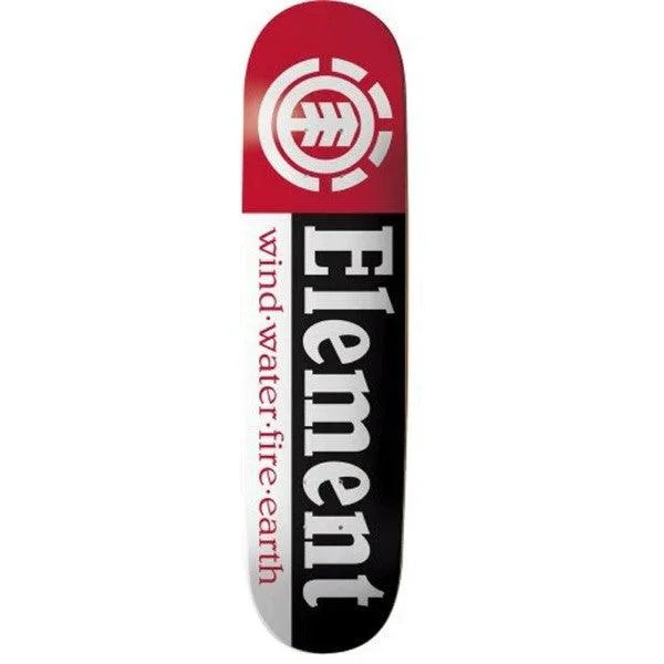 Skateboard Deck With Water-Resistant Finish-Element Team Section PP Deck - (7.50)