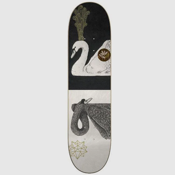 Skateboard Deck With Extra Grip Enhancement-Magenta - Zoo Serie Ruben Spelta Swans Deck