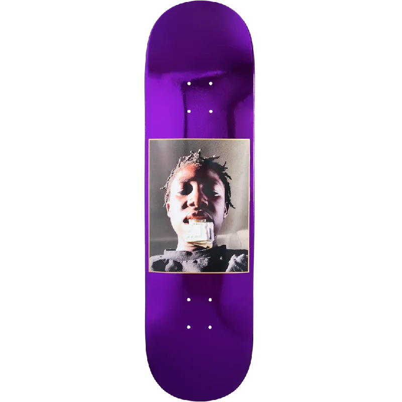 Skateboard Deck For Better Flick Control-Violet - Kader "Put your money where your mouth is"  - Skateboard Deck