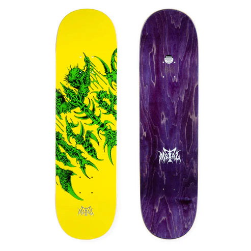 Skateboard Deck With Popsicle Shape-Metal ANCIENT LOGO LARGE 8.625