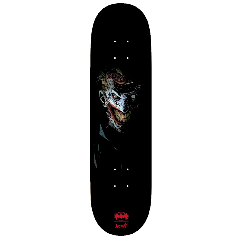 Skateboard Deck With Vibrant Colors-Welcome x Batman Joker on Popsicle Black Dip 8.0" Skateboard Deck