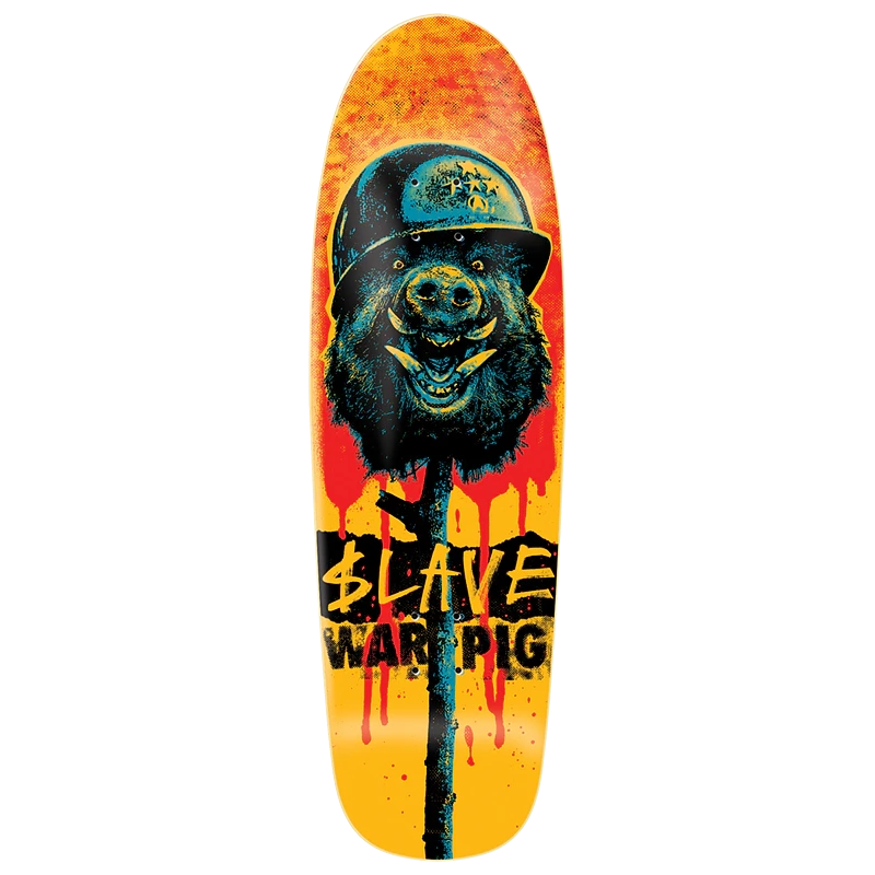 Skateboard Deck With Perfect Balance-Slave War Pig 2024 9.5" Shaped Skateboard Deck