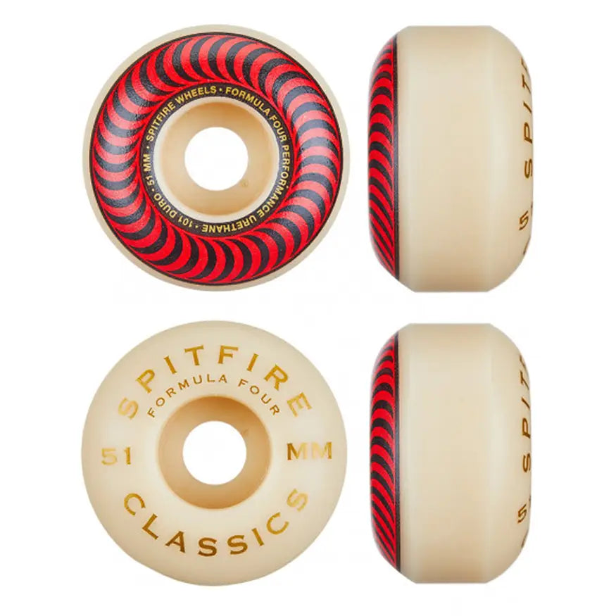 Skateboard Wheels With Best Park Performance-Spitfire Formula Four 101a Classic Skateboard Wheels